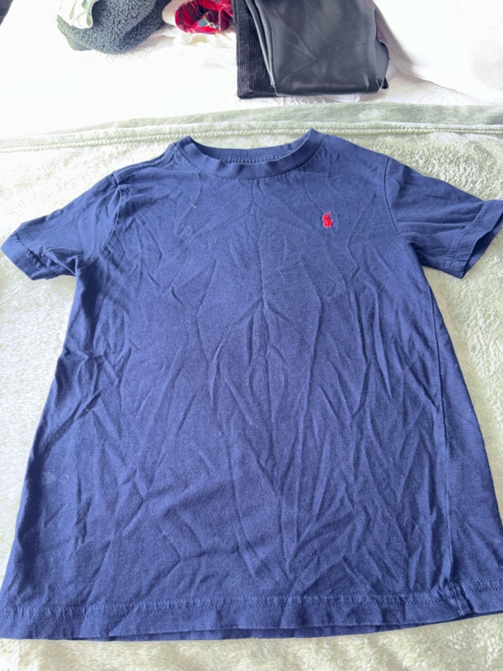 Polo by Ralph Lauren Navy Short-Sleeve Tee with Red Pony